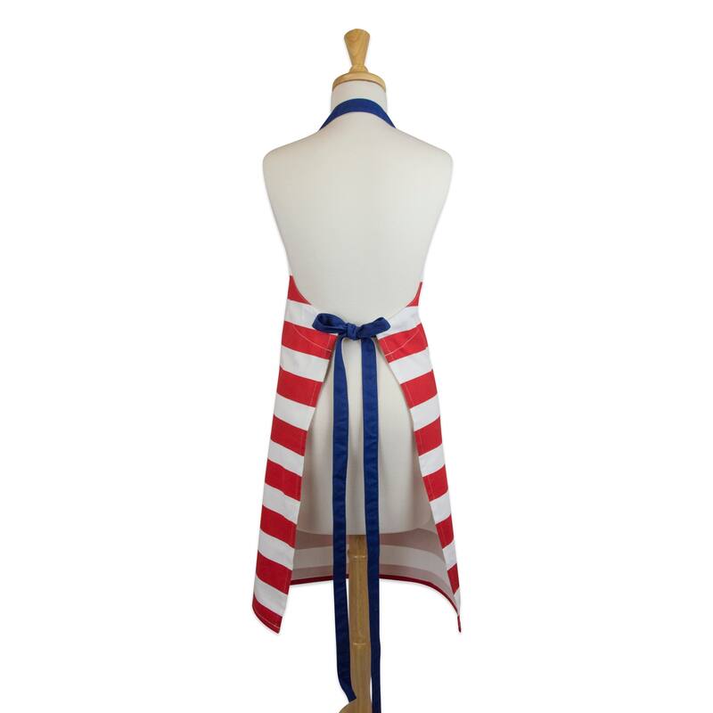 Design Imports Chino Flag Print Chef Kitchen Apron