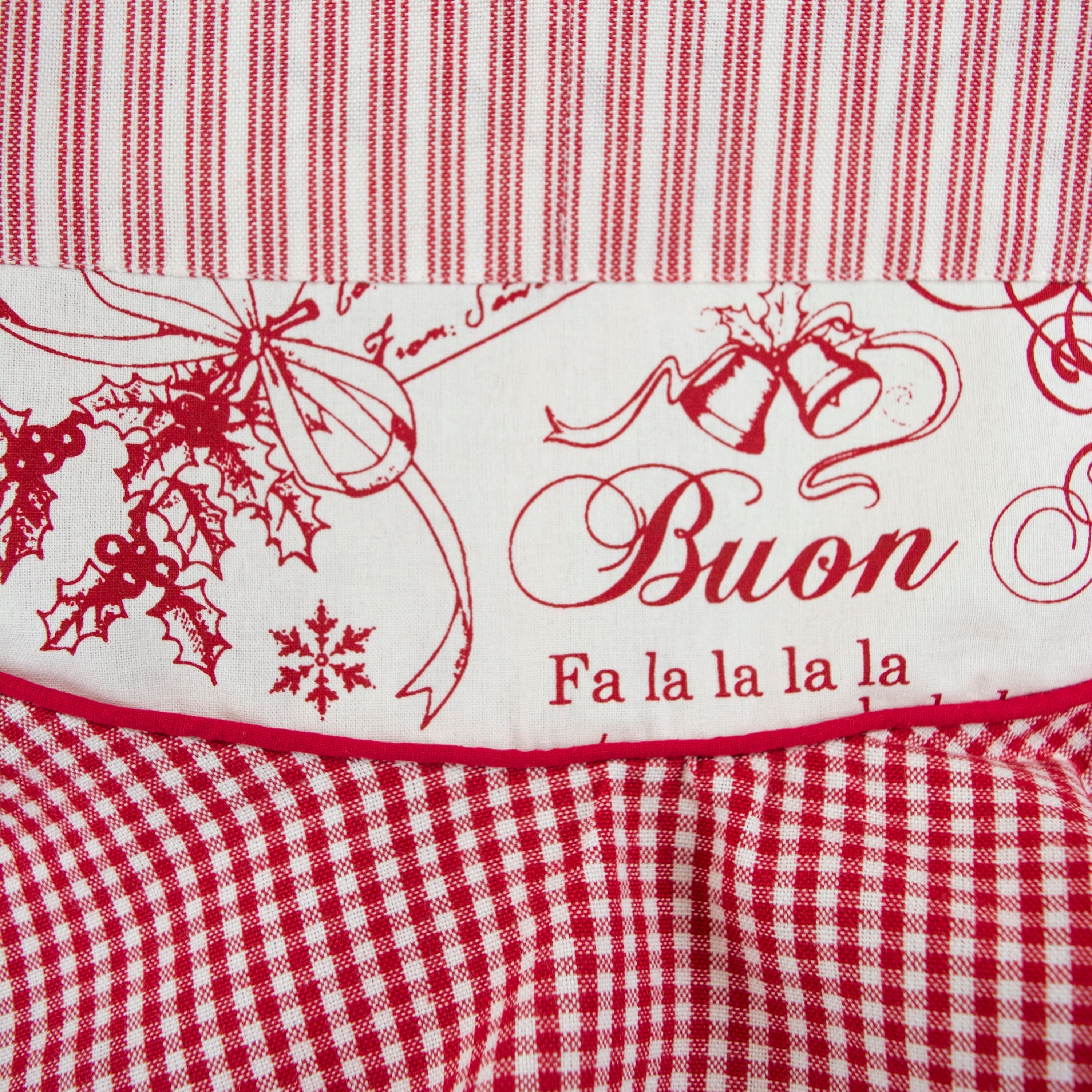 Shop Black Friday Deals On Design Imports Vintage Christmas Ruffle Kitchen Apron Overstock 22544316