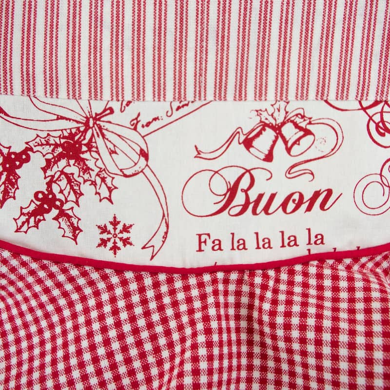 Design Imports Vintage Christmas Ruffle Kitchen Apron