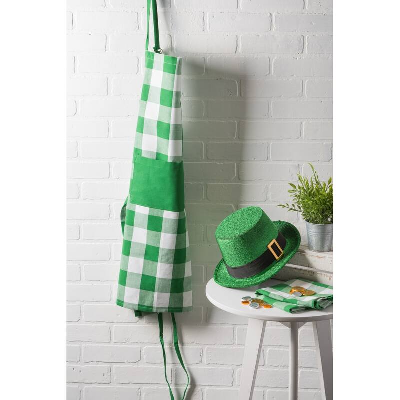 Design Imports Buffalo Check Chef Kitchen Apron