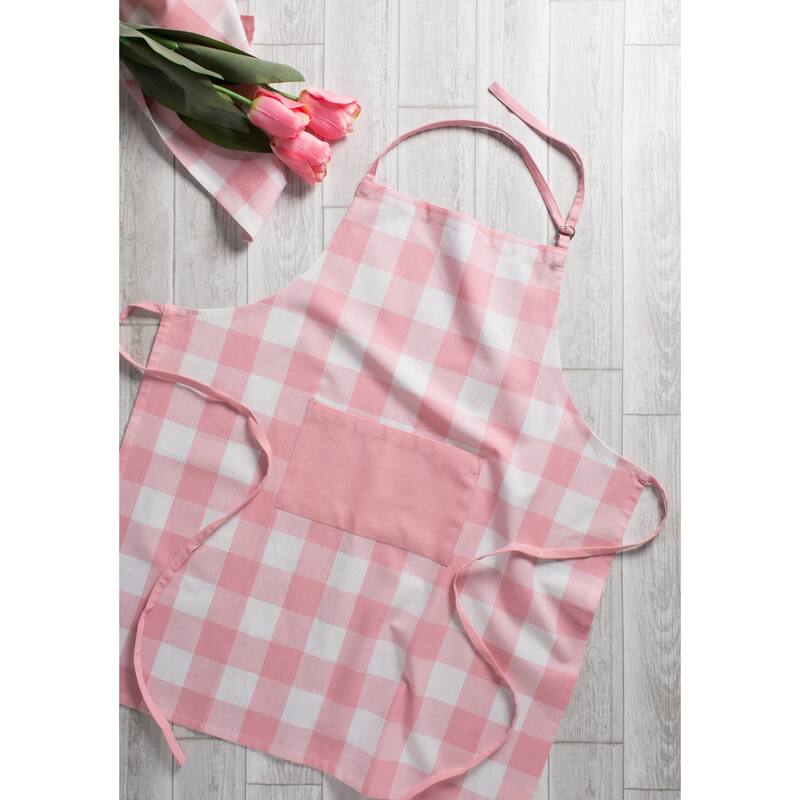 Design Imports Buffalo Check Chef Kitchen Apron