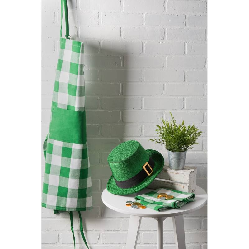Design Imports Buffalo Check Chef Kitchen Apron