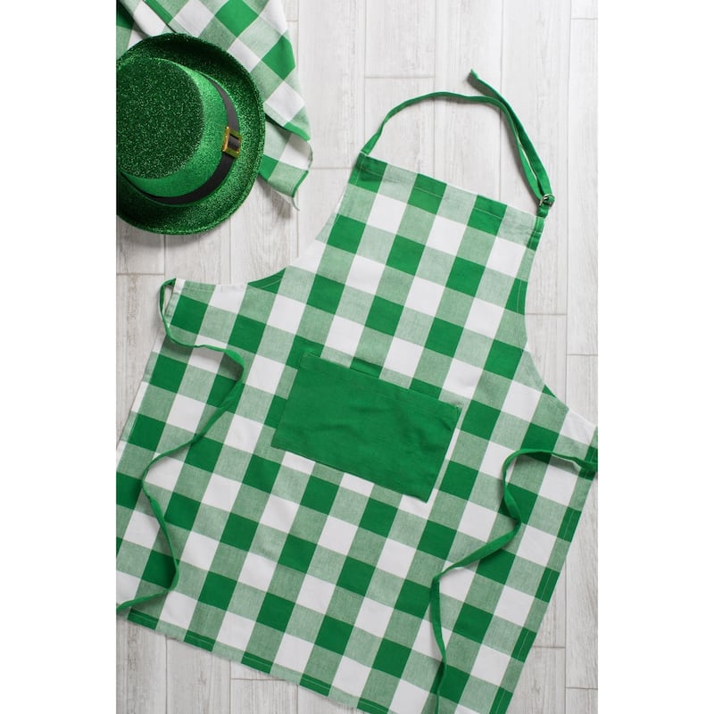 Design Imports Buffalo Check Chef Kitchen Apron