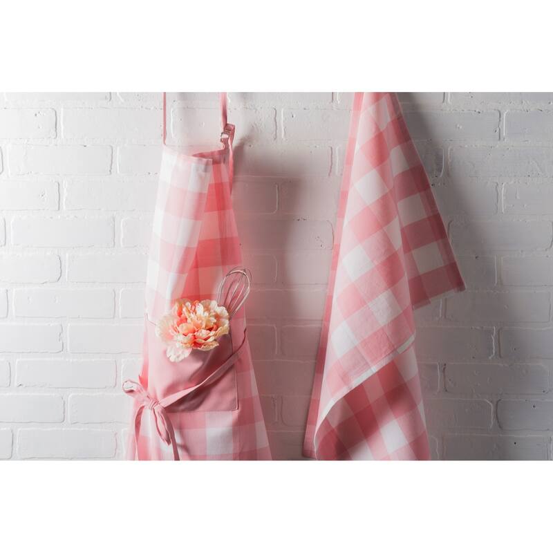 Design Imports Buffalo Check Chef Kitchen Apron