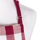 preview thumbnail 10 of 14, Design Imports Heavyweight Check Fringed Chef Kitchen Apron