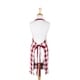 preview thumbnail 8 of 14, Design Imports Heavyweight Check Fringed Chef Kitchen Apron