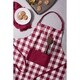 preview thumbnail 11 of 14, Design Imports Heavyweight Check Fringed Chef Kitchen Apron
