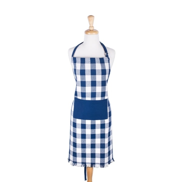 Woven Stripe Butchers Half Apron Chefs Bakers Kitchen Pinny 1 5 Pack Navy Blue 