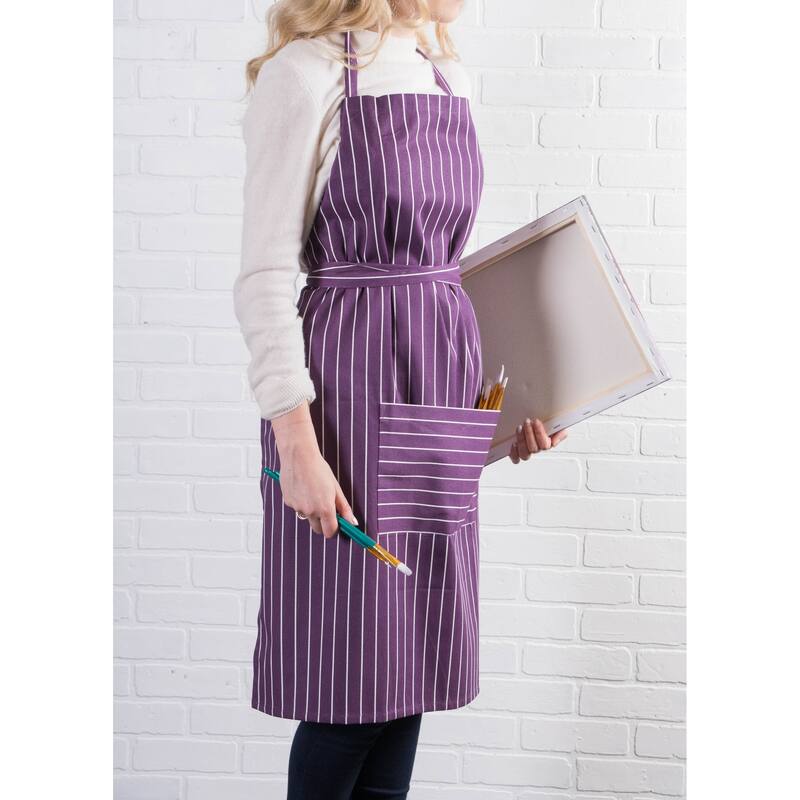 Design Imports Stripe Chef Kitchen Apron