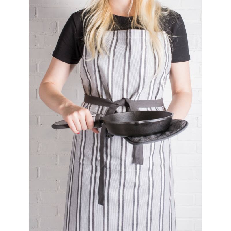 Design Imports Stripe Chef Kitchen Apron