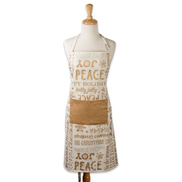 slide 1 of 16, Design Imports Christmas Collage Chef Kitchen Apron