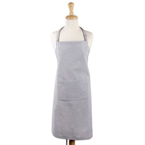 Design Imports Solid Cambray Chef Kitchen Apron