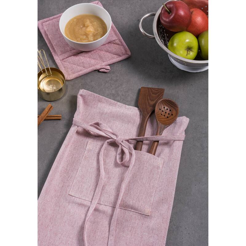 Design Imports Solid Cambray Bistro Kitchen Apron