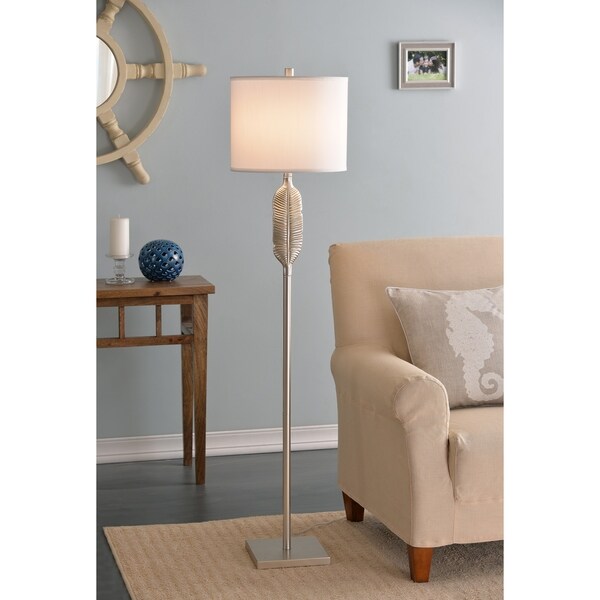 Vane 61 Inch Silver Feather Floor Lamp