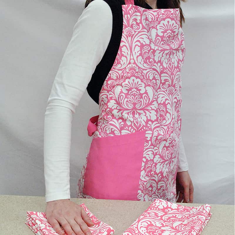Design Imports Damask Kitchen Apron