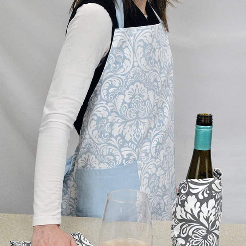 Design Imports Damask Kitchen Apron