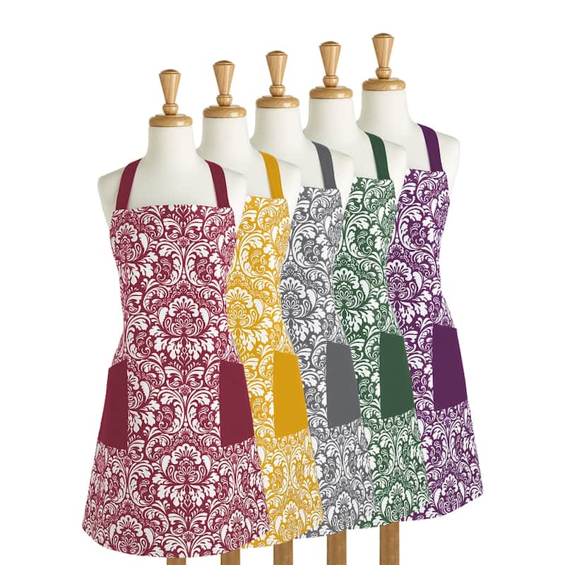 Design Imports Damask Kitchen Apron