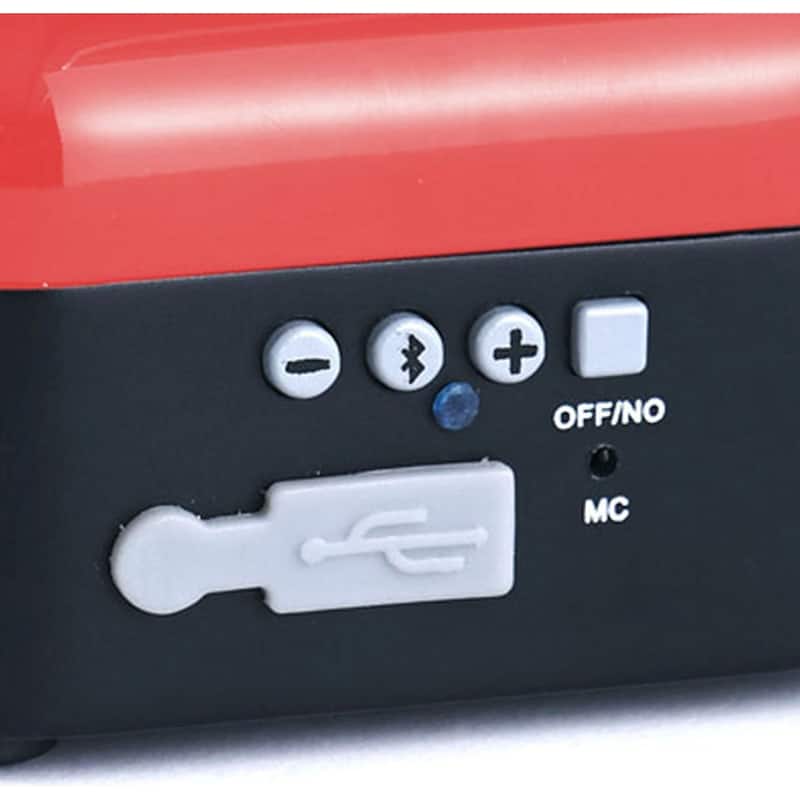 Continental Electric Coffee/Tea Mug Warmer Bluetooth Speaker Microphone USB Red