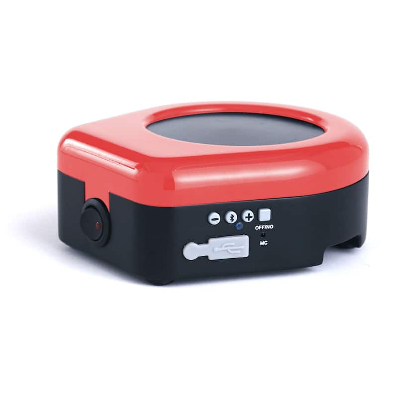 Continental Electric Coffee/Tea Mug Warmer Bluetooth Speaker Microphone USB Red