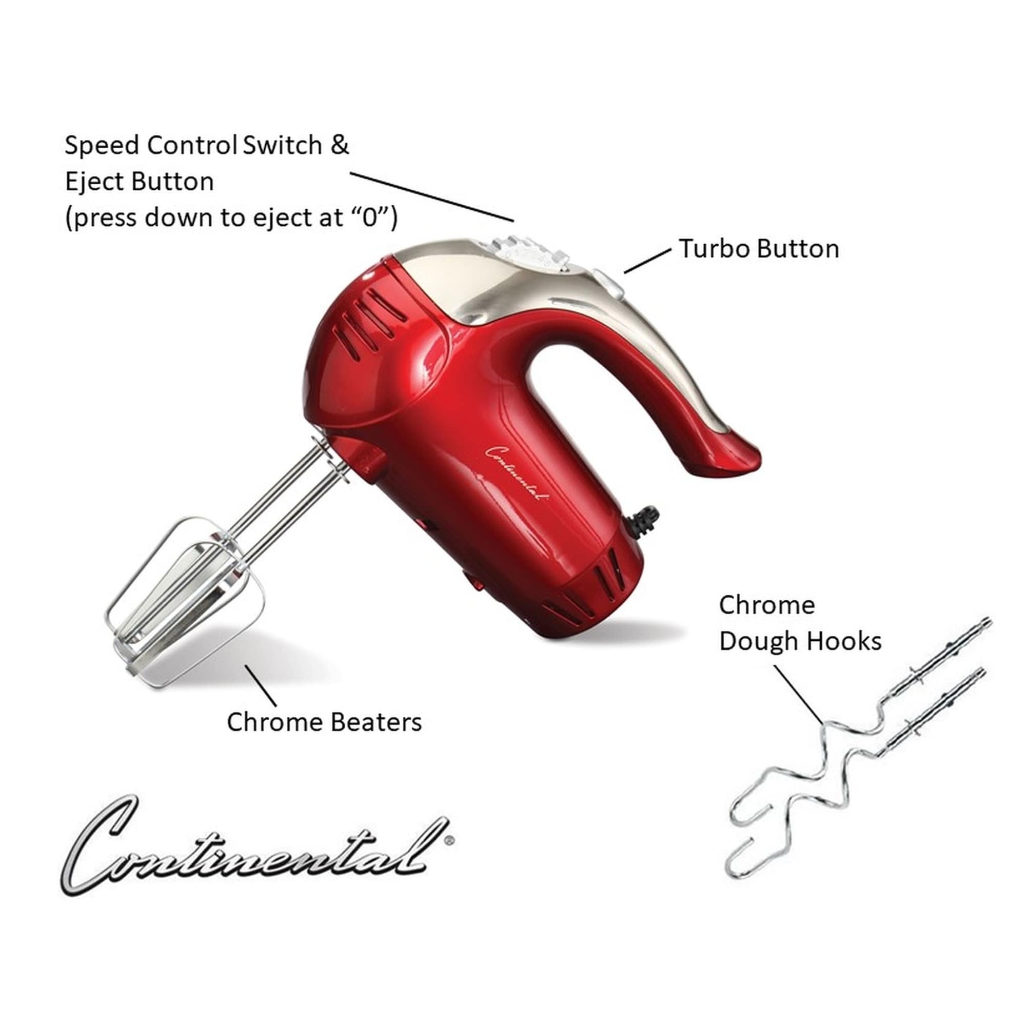 red hand mixer electric