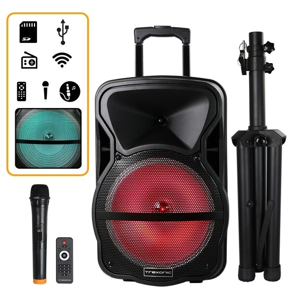 portable speaker with radio and usb