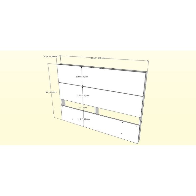 Nexera Celebri-T Platform Bed with Headboard, White and Walnut