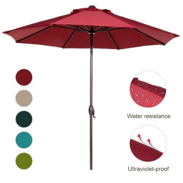 Shop Black Friday Deals On Abba Patio 9 Ft Sunbrella Fabric Patio Umbrella Outdoor Table Umbrella Overstock 22545977