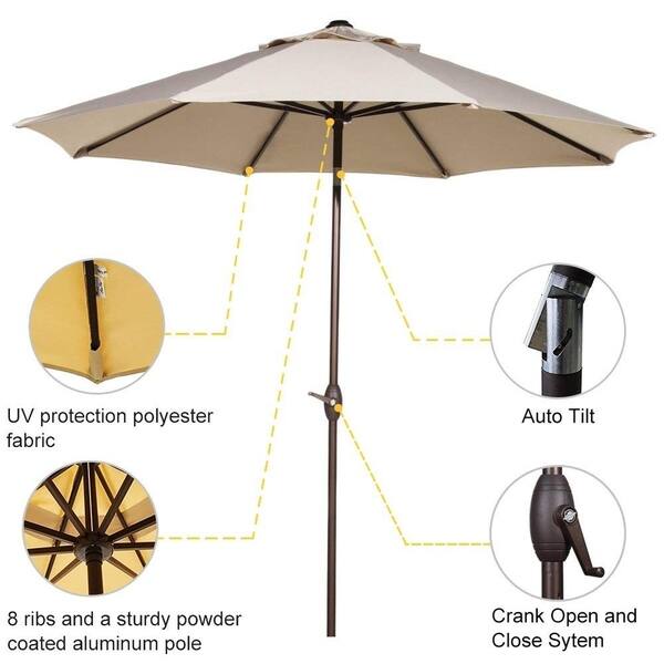 Shop Black Friday Deals On Abba Patio Sunbrella Patio Umbrella 9 Ft Outdoor Market Table Umbrella Overstock 22545984