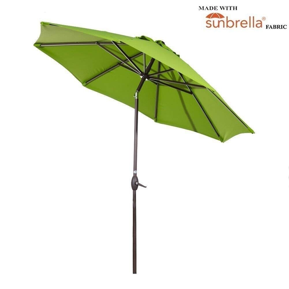 Shop Angoon 9 Foot Green Sunbrella Patio Market Umbrella By Havenside Home Overstock 22545988