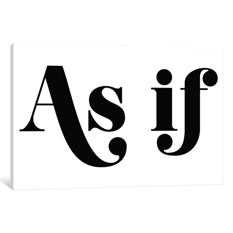 iCanvas "As If" by Honeymoon Hotel Canvas Print