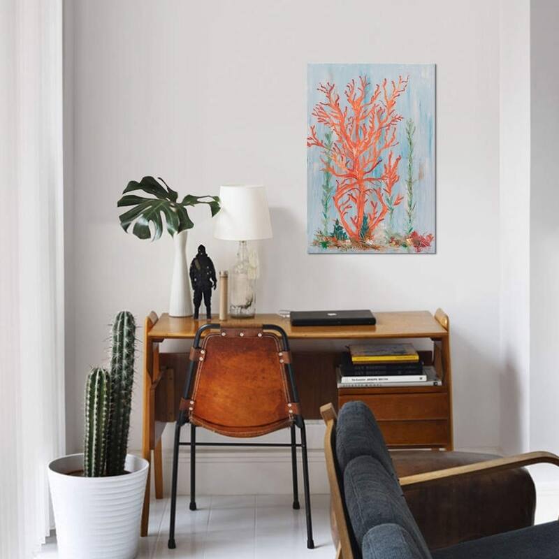iCanvas "Painterly Coral II" by Olivia Brewington Canvas Print