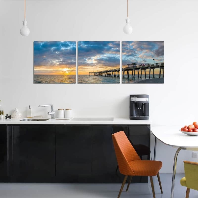 iCanvas "Venice Fishing Pier Sunset" by Panoramic Images Canvas Print