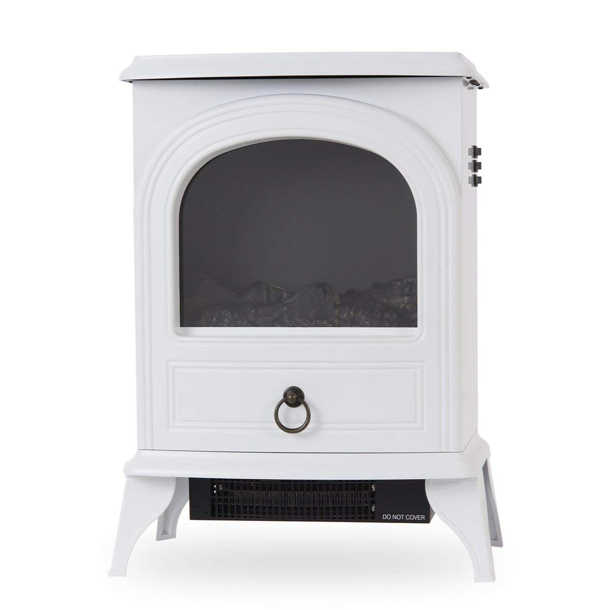 Black Valuxhome Portable Electric Fireplace Heater 22 Inches High