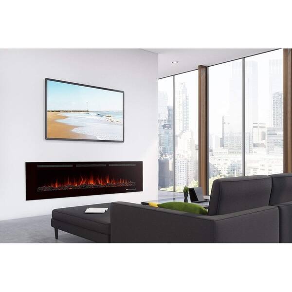 Shop Glitzhome Recessed Wall Mounted Electric Fireplace