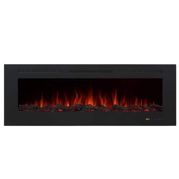 Shop Valuxhome Armanni 60 750w 1500w Electric Fireplace Recessed