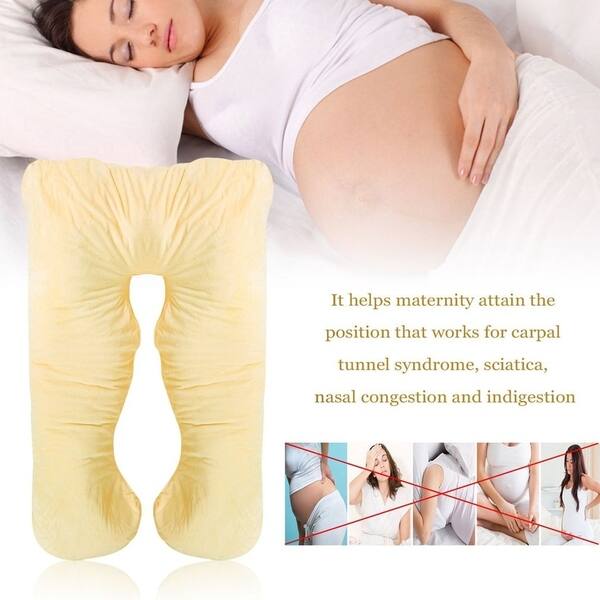 Shop Contoured Maternity Pregnancy Body Pillow Comfortable Big U