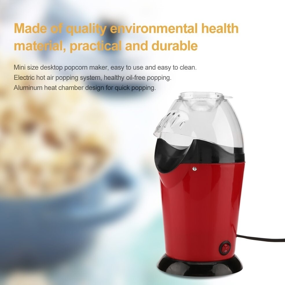 US Plug Mini Electric Popcorn Maker Home Round Hot Air Popcorn Making  Machine - Bed Bath & Beyond - 22547039