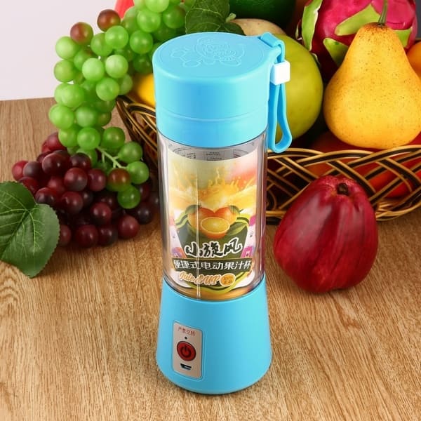 4 Colors 380ml USB Electric Fruit Juicer Handheld Smoothie Maker Blender  Rechargeable Mini Portable Juice Cup Water Bottle