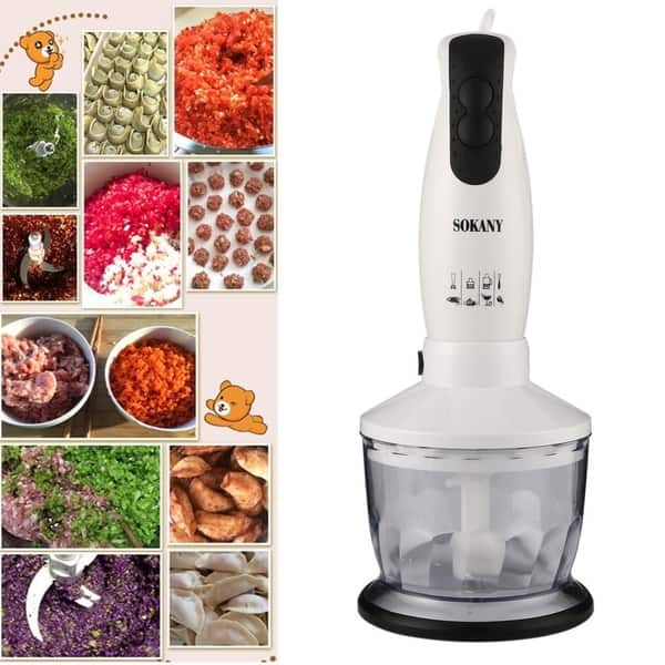 Electric Mixing Blender Handheld Kitchen Eggs Beater Meat Grinder