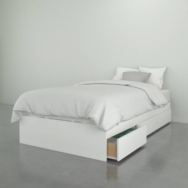 Shop Nexera Paris Storage Bed With Headboard White Free