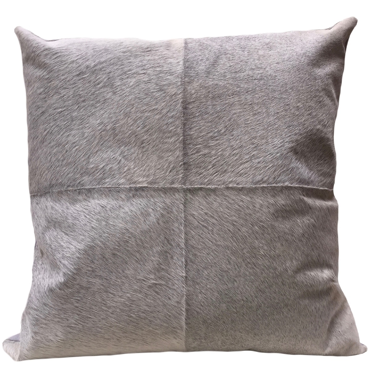 Shop Grey Cow Hide Euro Pillow Flannel Euro Pillow Size Free