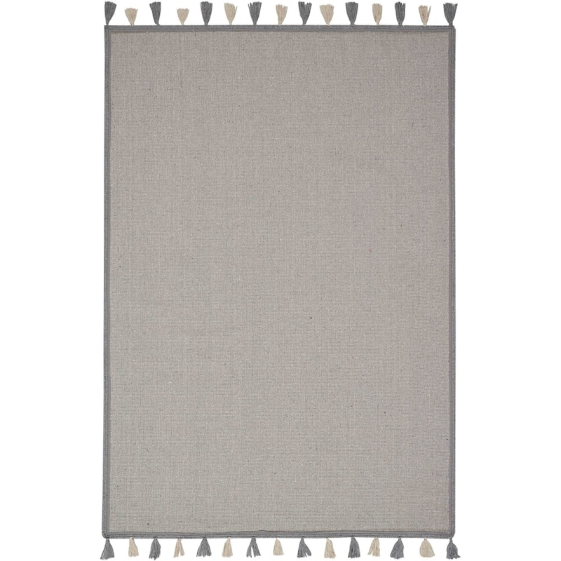 Nourison Otto Solid Tassel Area Rug