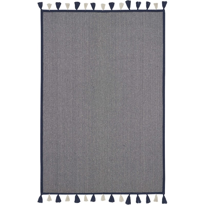 Nourison Otto Solid Tassel Area Rug