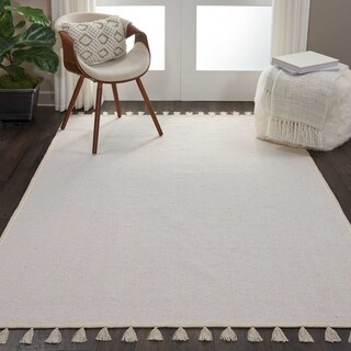 Nourison Otto Solid Tassel Area Rug