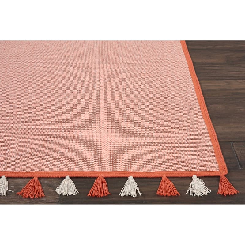 Nourison Otto Solid Tassel Area Rug