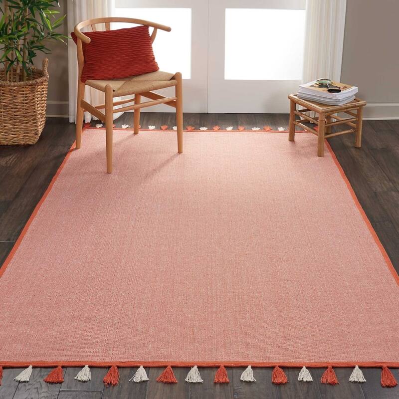 Nourison Otto Solid Tassel Area Rug