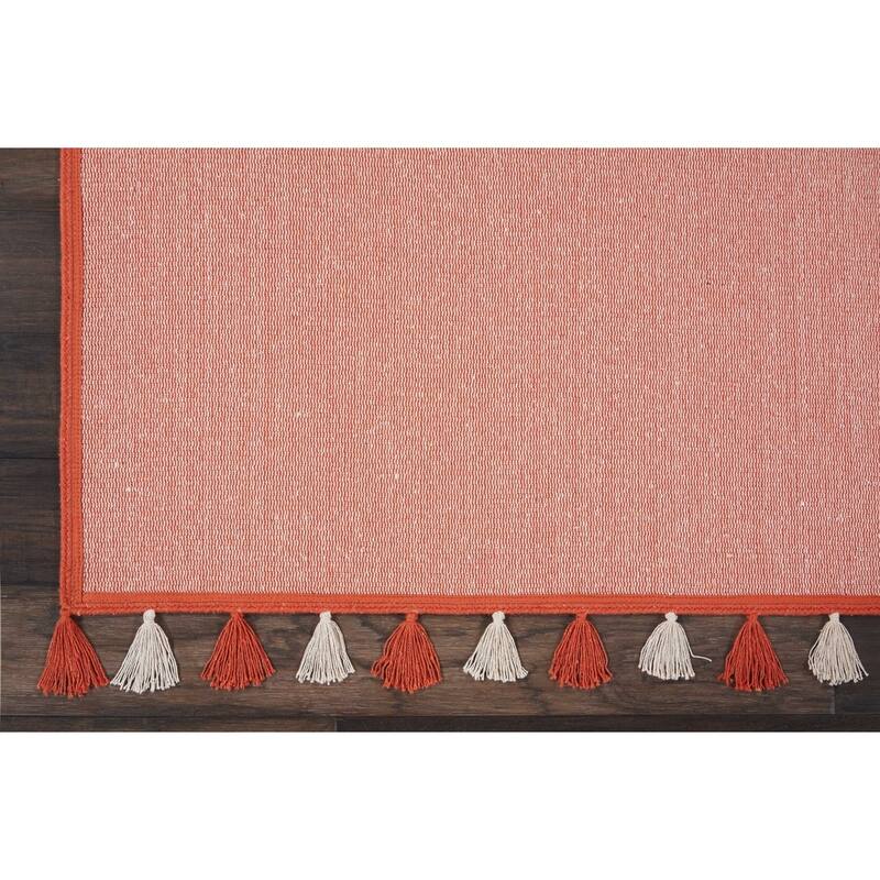 Nourison Otto Solid Tassel Area Rug