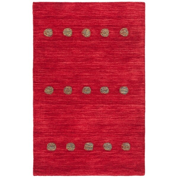 Safavieh Hand-Woven Himalaya Modern & Contemporary Red Wool Rug - 3' x 5'