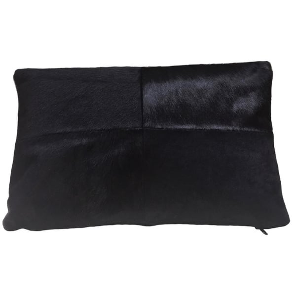 Black Rectangular Cowhide Pillow BADER Bed Bath & Beyond 22561501