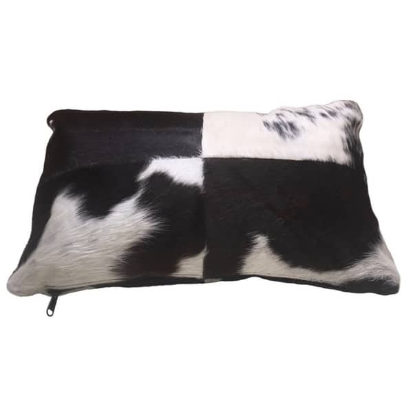 Black & White Rectangular Cowhide Pillow FRIDA Bed Bath & Beyond 22561506